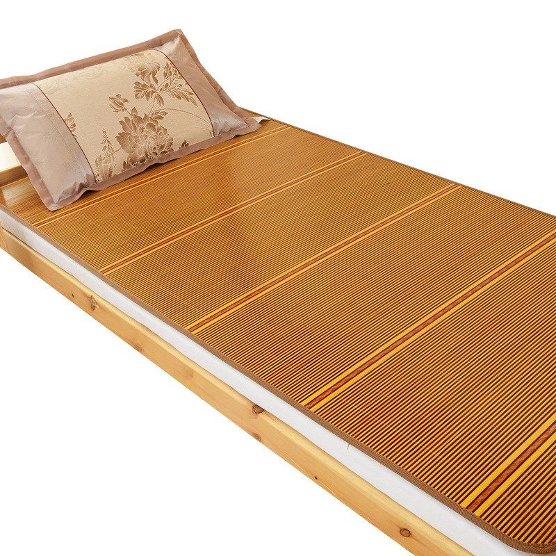 2023新款单人竹席可水洗夏季学生宿舍草席折叠单人冰丝两用藤席凉,淘宝优惠券,粉丝福利购,淘宝优惠卷