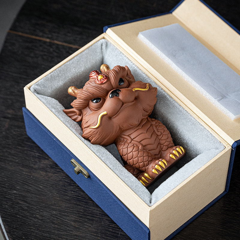 紫砂招财貔貅摆件一对家用客厅博古架办公室茶桌面茶宠装饰工艺礼,淘宝优惠券,粉丝福利购,淘宝优惠卷