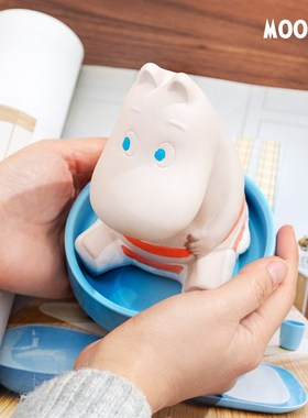 姆明桌面加湿器 家用办公静音冷蒸发 可爱扩香素陶摆件创意礼品