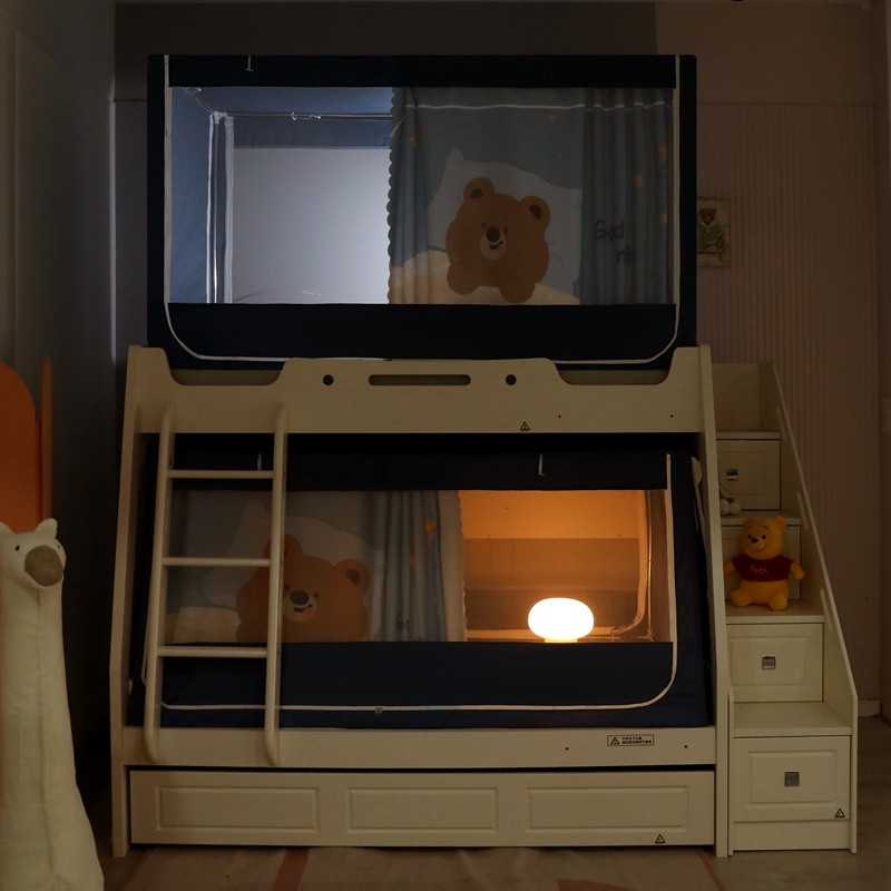 子母床蚊帐1下铺梯形家用帘床儿童层高低床1.2米遮光宿舍0.9m,淘宝优惠券,粉丝福利购,淘宝优惠卷