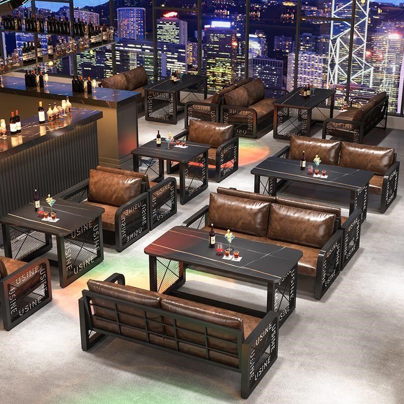 复古工业风酒吧清吧咖啡厅桌椅音乐餐吧西餐厅烧烤店卡座沙发,淘宝优惠券,粉丝福利购,淘宝优惠卷