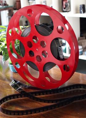 复古怀旧老电影胶片毫米mm电影胶片胶卷电影片夹创意道具摆件