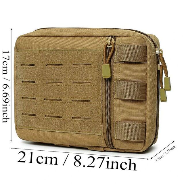 Tactical Molle Admin Pouch Multi-purpose Laser-Cut Utility P
