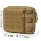 Tactical Molle Admin Pouch Multi-purpose Laser-Cut Utility P