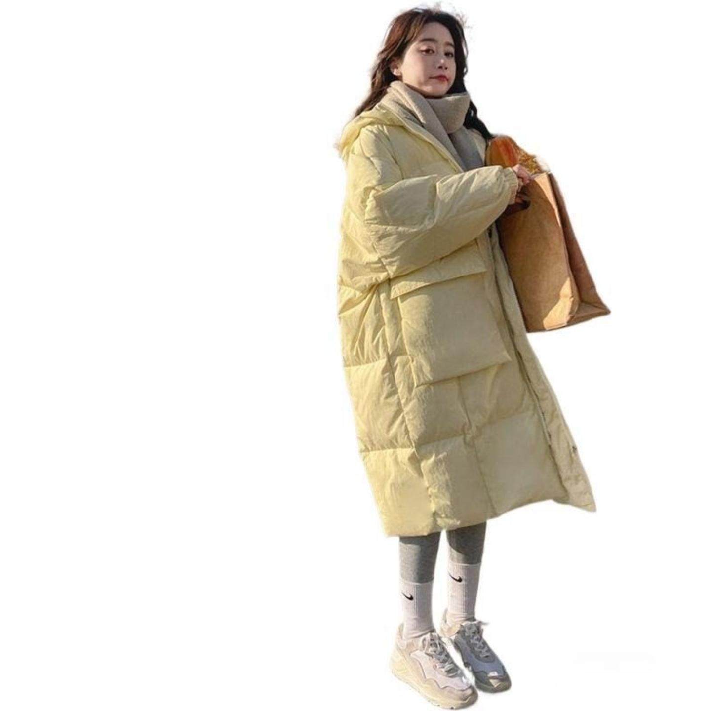 羽绒棉服女中长款2025年冬季新款韩版hi过膝面包服棉衣加厚外套,淘宝优惠券,粉丝福利购,淘宝优惠卷