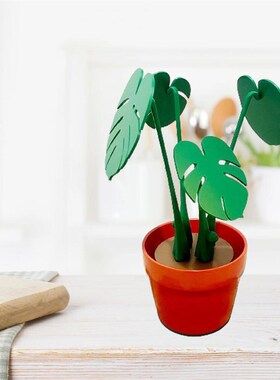 Greenery Coasters Modern 3d Printed Monstera Coaster Plant