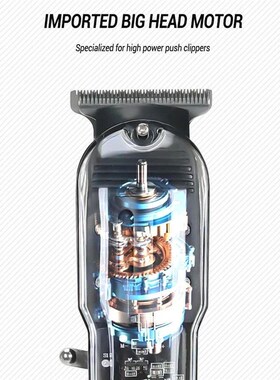 Professional Hair Clippers Rechargeable Hair Clipper Transpa