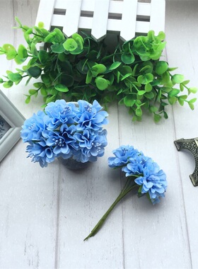 6pcs Silk Stamen Artificial Flower Bouquet Wedding Party Dec