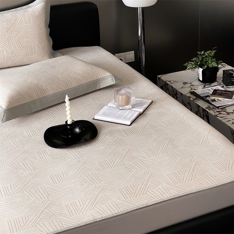 类抗菌凉感冰丝凉席 夏季新款空调软席子可水洗机洗床笠款三件,淘宝优惠券,粉丝福利购,淘宝优惠卷