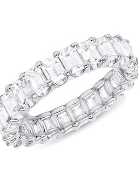 Huitan Luxury Micro Paved Square Cubic Zirconia Promise Love
