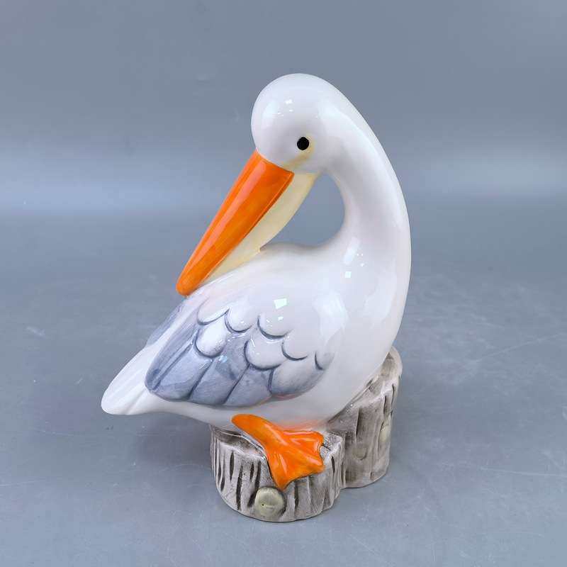 陶瓷水鸟工艺品儿童小鸟摆件庭院假山水池花园造景天鹅动物雕像,淘宝优惠券,粉丝福利购,淘宝优惠卷