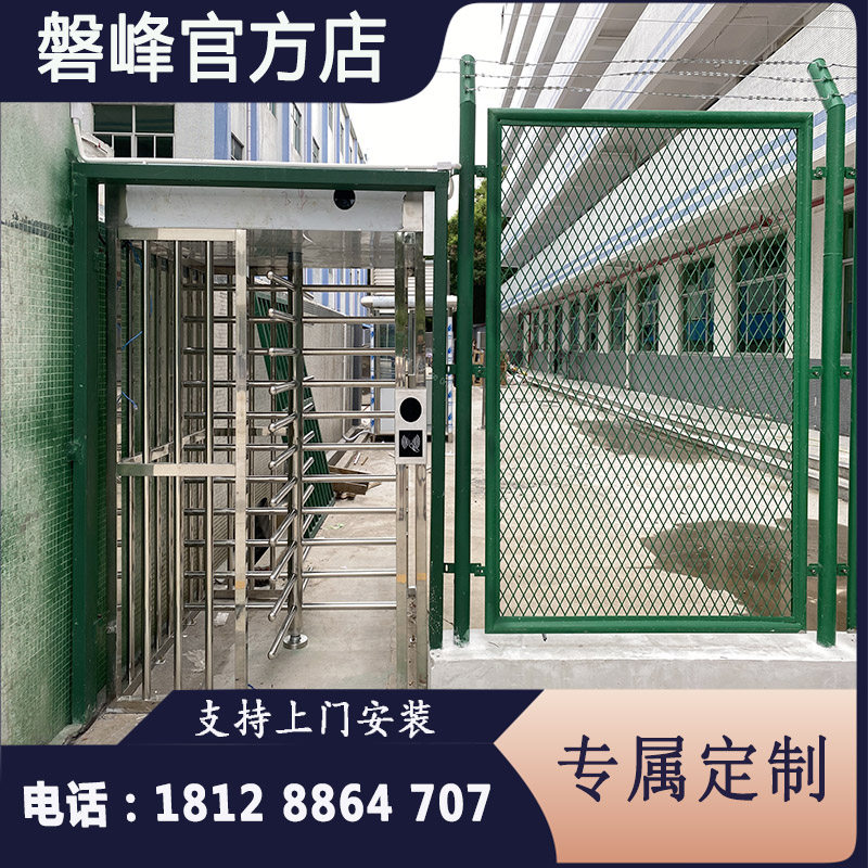 Construction site stainless steel full-height turnstile gate machine face display entry and exit screen record attendance Housing and Urban-Rural Development Bureau emergency door