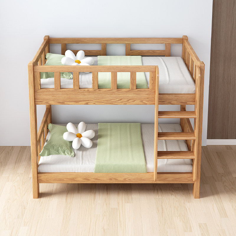 全实木上下床双层床红橡木两层高低床同宽小户型儿童床上下铺木床,淘宝优惠券,粉丝福利购,淘宝优惠卷