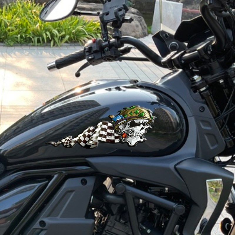 火焰老虎骷髅个性巡航复古骑士油箱水晶车贴TR300耐磨,淘宝优惠券,粉丝福利购,淘宝优惠卷