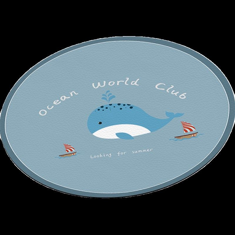 儿童卡通圆形转椅地垫防水可擦洗学习桌学习椅地垫转椅地毯防滑垫,淘宝优惠券,粉丝福利购,淘宝优惠卷