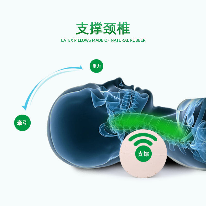 泰国乳胶圆柱颈椎枕小圆枕护颈专用天然橡胶长条圆形糖果睡眠枕头,淘宝优惠券,粉丝福利购,淘宝优惠卷