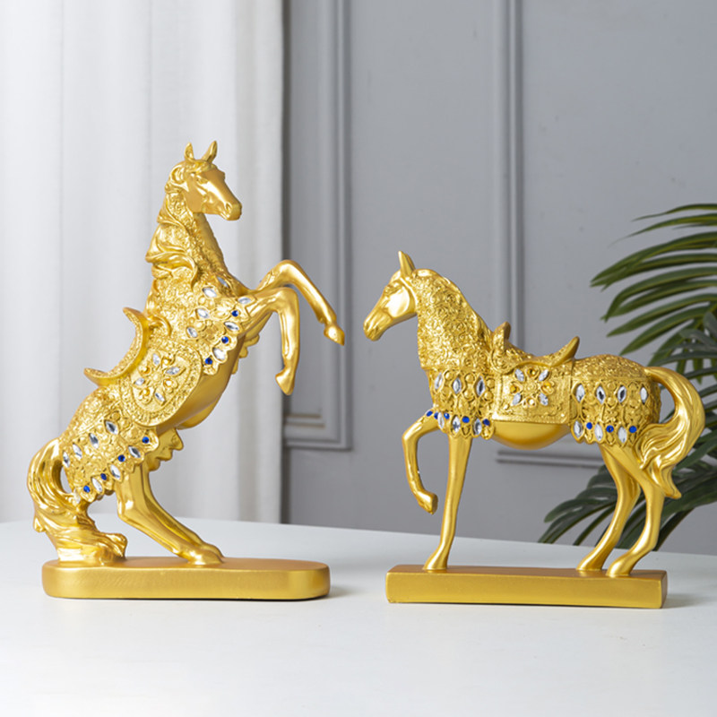 客厅酒柜装饰品马到成功摆件办公室桌面小摆设乔迁新家开业工艺品,淘宝优惠券,粉丝福利购,淘宝优惠卷