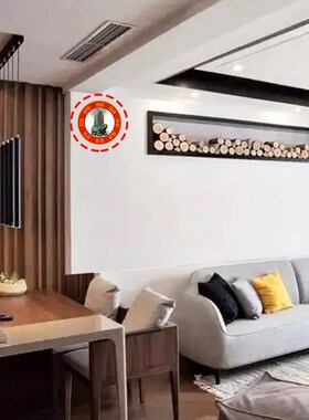 横梁压顶化解客厅卧室梁压床房梁遮挡装饰摆件煞帖挂件压门五帝钱