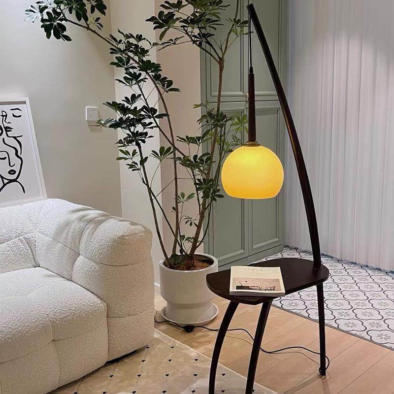 带桌置物复古柚子灯氛围灯钓鱼灯中古客厅卧室落地灯可旋转,淘宝优惠券,粉丝福利购,淘宝优惠卷