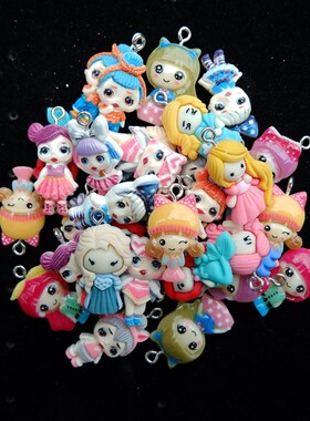 Princess Cartoon Avocado Sets Earring  Charms Lollipop Penda