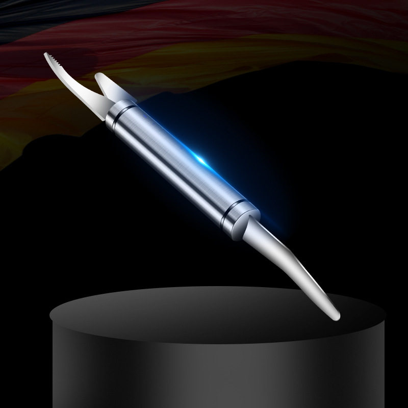 304不锈钢双头虾线刀清理虾线剖开虾器鱼肚刀开虾刀剥虾器厨房,淘宝优惠券,粉丝福利购,淘宝优惠卷