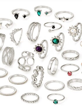 Retro Inlaid Pink Gemstone Ring Sunflower Finger Joint Ring