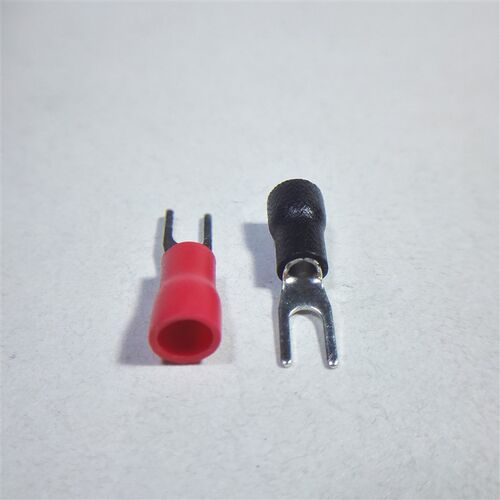 接线端子SV2-3.2 冷压U型绝缘端子 叉口线耳接线柱UT2.5-3插拔式 - 图0