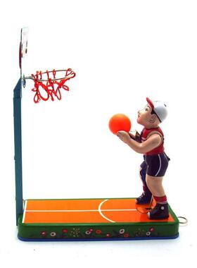 MM2005投篮球铁皮怀旧复古工艺品橱窗陈列摆件记念礼品玩具