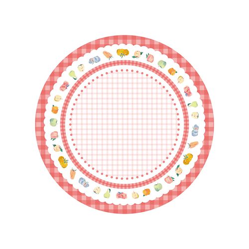 韩式少女心田园风桌布圆形餐桌垫防水防油免洗隔热皮革台面保护垫 - 图3