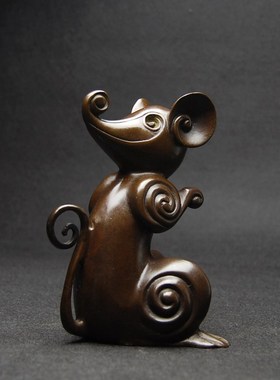 铜之美 十二生肖摆件 铜工艺品生肖铜鼠牛虎兔龙蛇马羊猴鸡狗猪