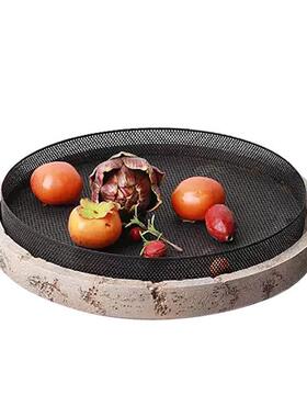 北WND饰欧轻奢创意金属果样板间售楼处餐桌客厅家居摆盘件托装盘