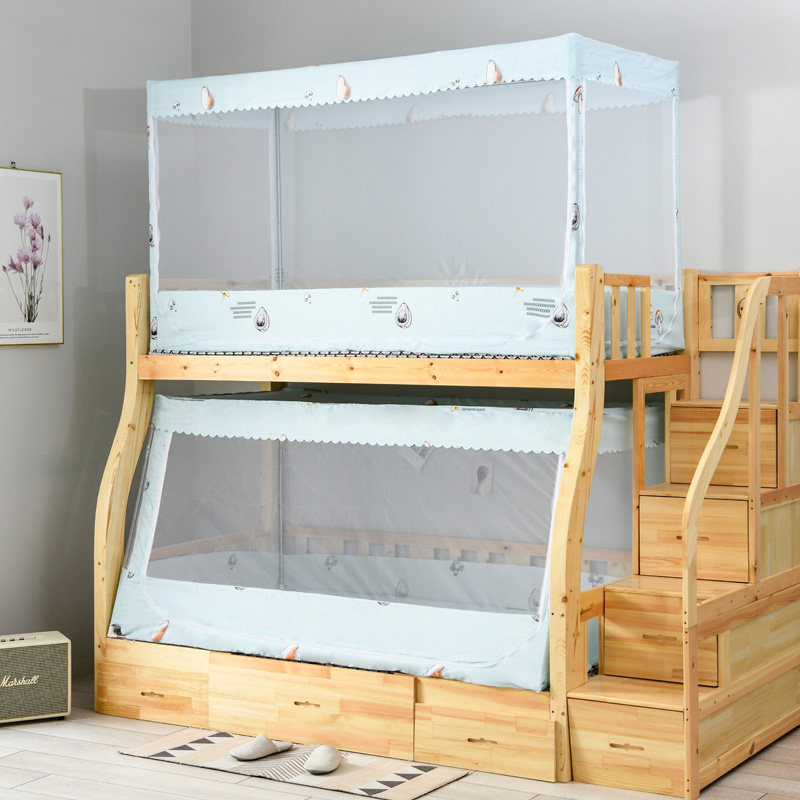 子母床蚊帐1.2m上下铺1.5梯形家用高低床儿童层床1米学生上下床,淘宝优惠券,粉丝福利购,淘宝优惠卷