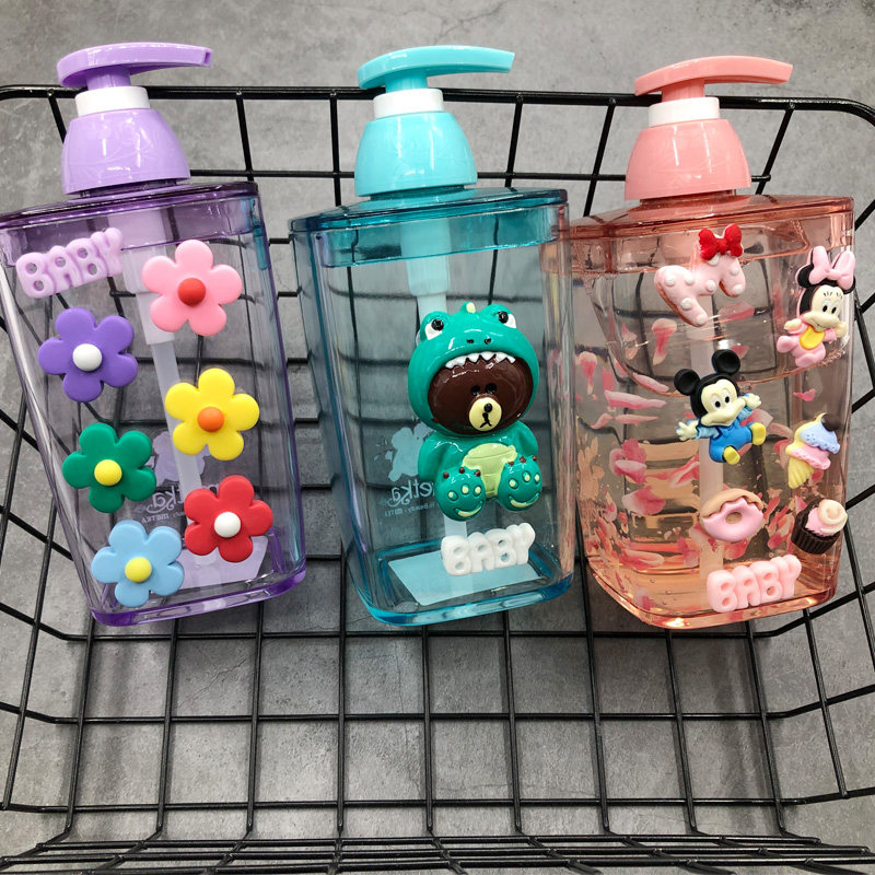 创意卡通按压瓶可爱大容量分装空瓶子洗面奶洗发液洗手液皂液瓶器,淘宝优惠券,粉丝福利购,淘宝优惠卷