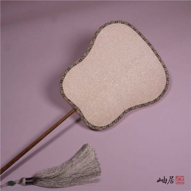 真丝花罗六瓣鸡翅木长柄异形宫扇小团扇仿古舞蹈摄影cos道具,淘宝优惠券,粉丝福利购,淘宝优惠卷