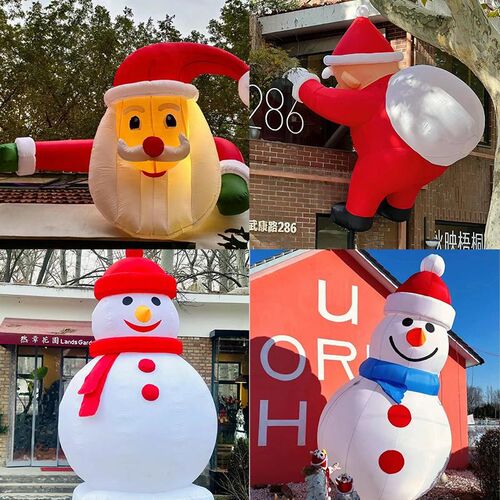 Christmas holiday cartoon inflatable doll decoration圣诞老人 - 图0