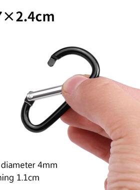 Mini Carabiner Keychain Aluminum Alloy D-ring Buckle Spring