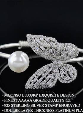 4pcs Pack 2023 New Luxury Butterfly silver color bride Dubai