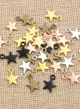 100pcs Charms Star 11x8mm Handmade Craft Pendant Making fit,