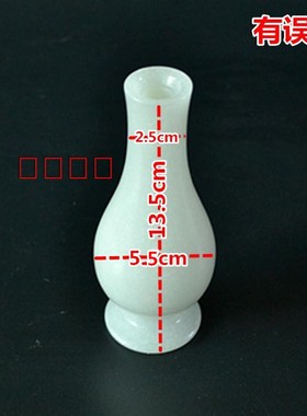 天然竹节玉笔筒岫玉花瓶工艺摆件办公家居阿富汗玉石创意商务礼品