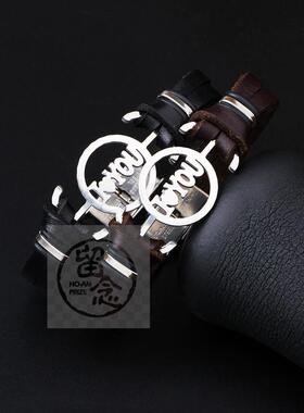 。Fashion stainless steel woven brlet brlet simple fashion p