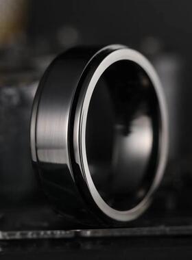 Stainless Steel Anxiety Fidget Spinner Rings for Men Cool