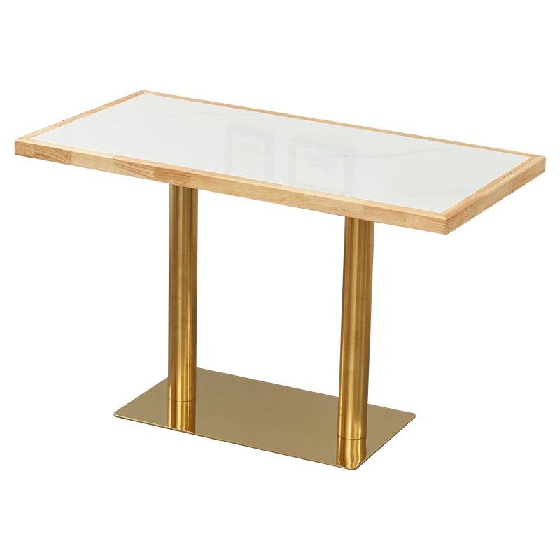 商用实木包边岩板长方形餐桌椅餐饮米线麻辣烫小吃店食堂桌椅,淘宝优惠券,粉丝福利购,淘宝优惠卷