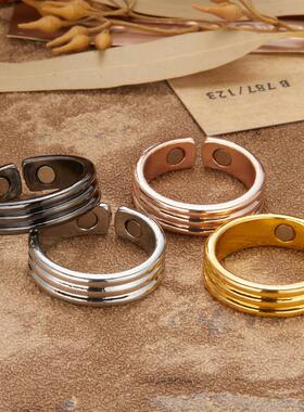 Punk rendy Magnetic Therapy Weight Loss Ring for Women Men A
