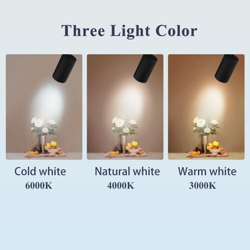 One Set Led Track Light 220v COB Ceiling Spot Light Wall Lam - 图0