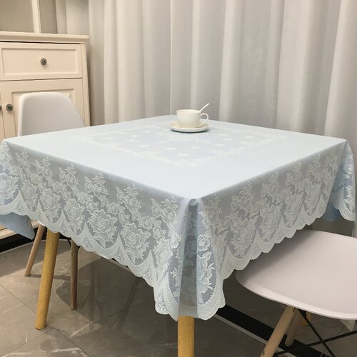 方桌布防水防油免洗田园家用八仙桌布台布麻将桌布pvc塑料餐桌布 - 图1