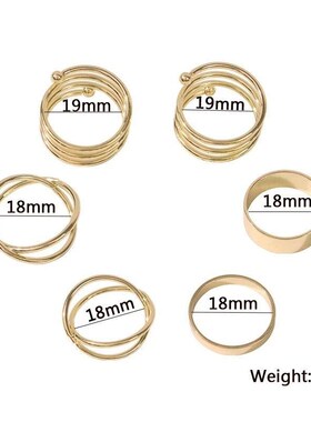 5pcs/set Ring Female Japanese Korean Style Simple Three Pear