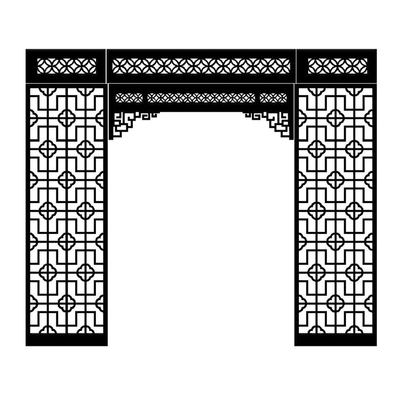 定制门楣月亮门奥松板密度板镂空雕花PVC通花板进门玄关隔断花格,淘宝优惠券,粉丝福利购,淘宝优惠卷