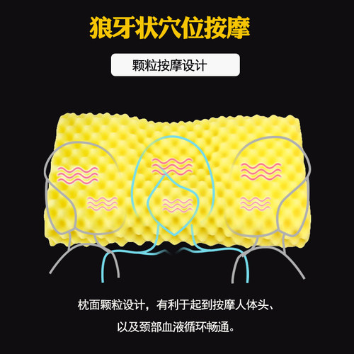 龙氏枕颈椎保健枕龙层花中小学生记忆护颈儿童青年枕头8-15岁 - 图1