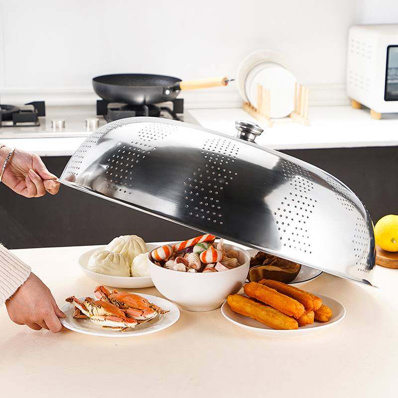 盖菜罩不锈钢特大号镂空201家用餐桌罩餐厅大号非304剩菜罩食堂罩,淘宝优惠券,粉丝福利购,淘宝优惠卷