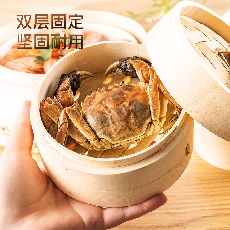 青若竹制小蒸笼家用小笼包茶点餐厅虾饺竹编笼屉小号包子馒头蒸锅,淘宝优惠券,粉丝福利购,淘宝优惠卷